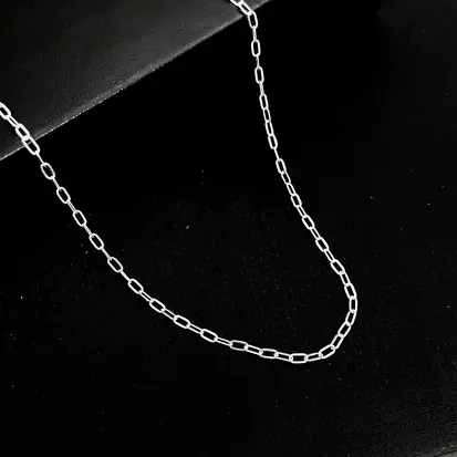 CORRENTE CARTIER ELO ALONGADO 2MM FINA 70CM